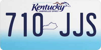 KY license plate 710JJS