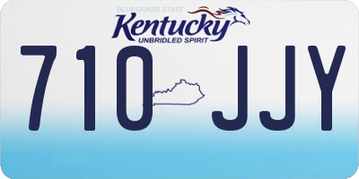 KY license plate 710JJY