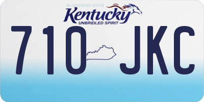 KY license plate 710JKC