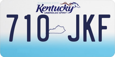 KY license plate 710JKF