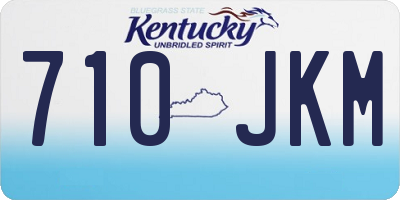 KY license plate 710JKM