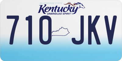 KY license plate 710JKV