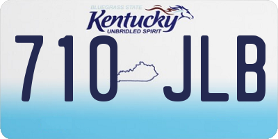 KY license plate 710JLB