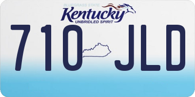 KY license plate 710JLD