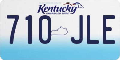 KY license plate 710JLE