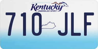 KY license plate 710JLF