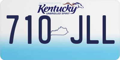KY license plate 710JLL