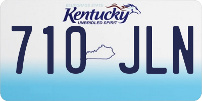KY license plate 710JLN