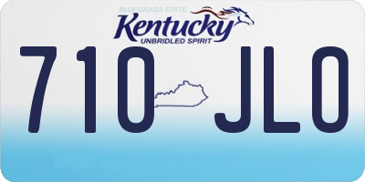 KY license plate 710JLO