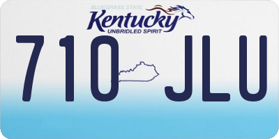 KY license plate 710JLU
