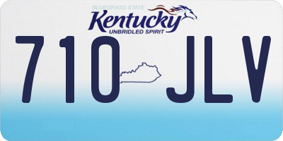 KY license plate 710JLV