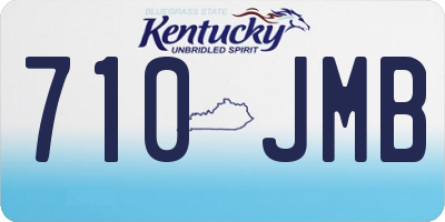 KY license plate 710JMB