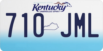 KY license plate 710JML