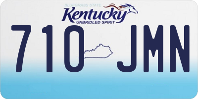 KY license plate 710JMN