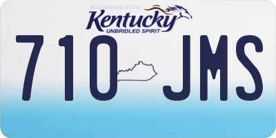 KY license plate 710JMS