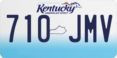 KY license plate 710JMV