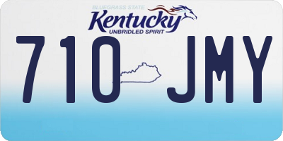 KY license plate 710JMY