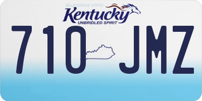 KY license plate 710JMZ