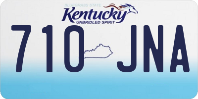 KY license plate 710JNA