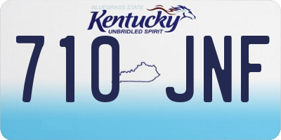 KY license plate 710JNF