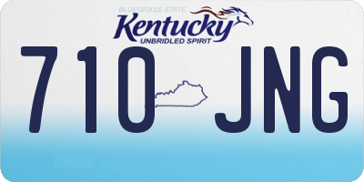 KY license plate 710JNG