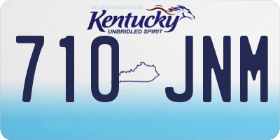 KY license plate 710JNM