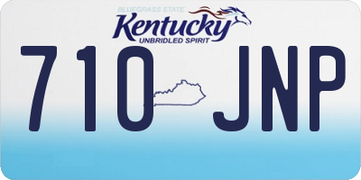 KY license plate 710JNP