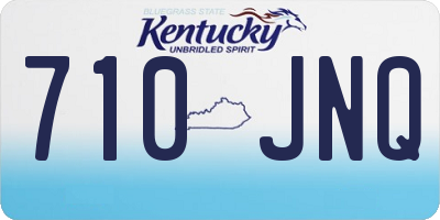 KY license plate 710JNQ