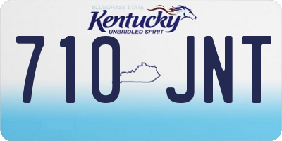 KY license plate 710JNT