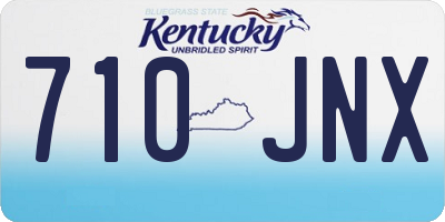 KY license plate 710JNX