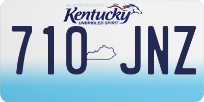 KY license plate 710JNZ