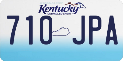 KY license plate 710JPA