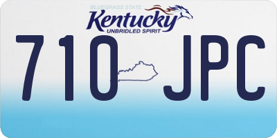KY license plate 710JPC