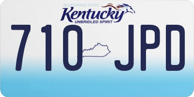 KY license plate 710JPD