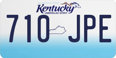 KY license plate 710JPE