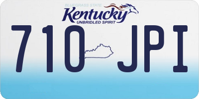 KY license plate 710JPI