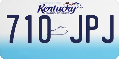 KY license plate 710JPJ