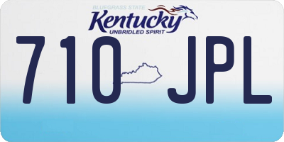KY license plate 710JPL