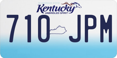 KY license plate 710JPM