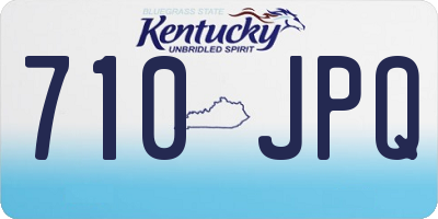 KY license plate 710JPQ