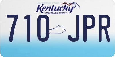 KY license plate 710JPR