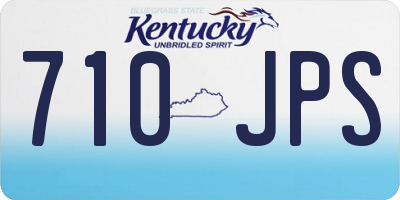 KY license plate 710JPS