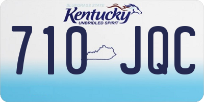 KY license plate 710JQC