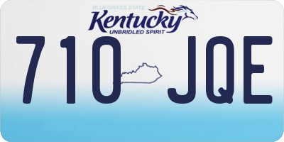 KY license plate 710JQE