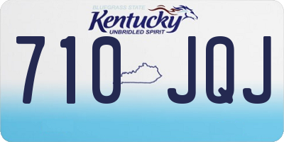KY license plate 710JQJ