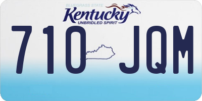 KY license plate 710JQM