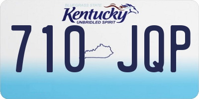 KY license plate 710JQP