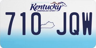 KY license plate 710JQW