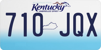 KY license plate 710JQX