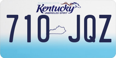 KY license plate 710JQZ